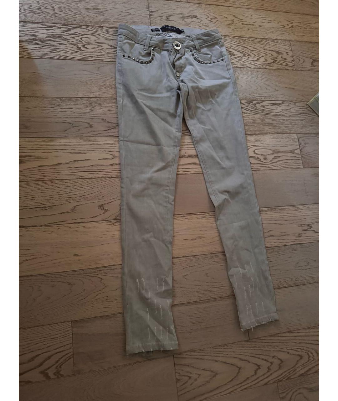 PHILIPP PLEIN Серые джинсы слим, фото 5