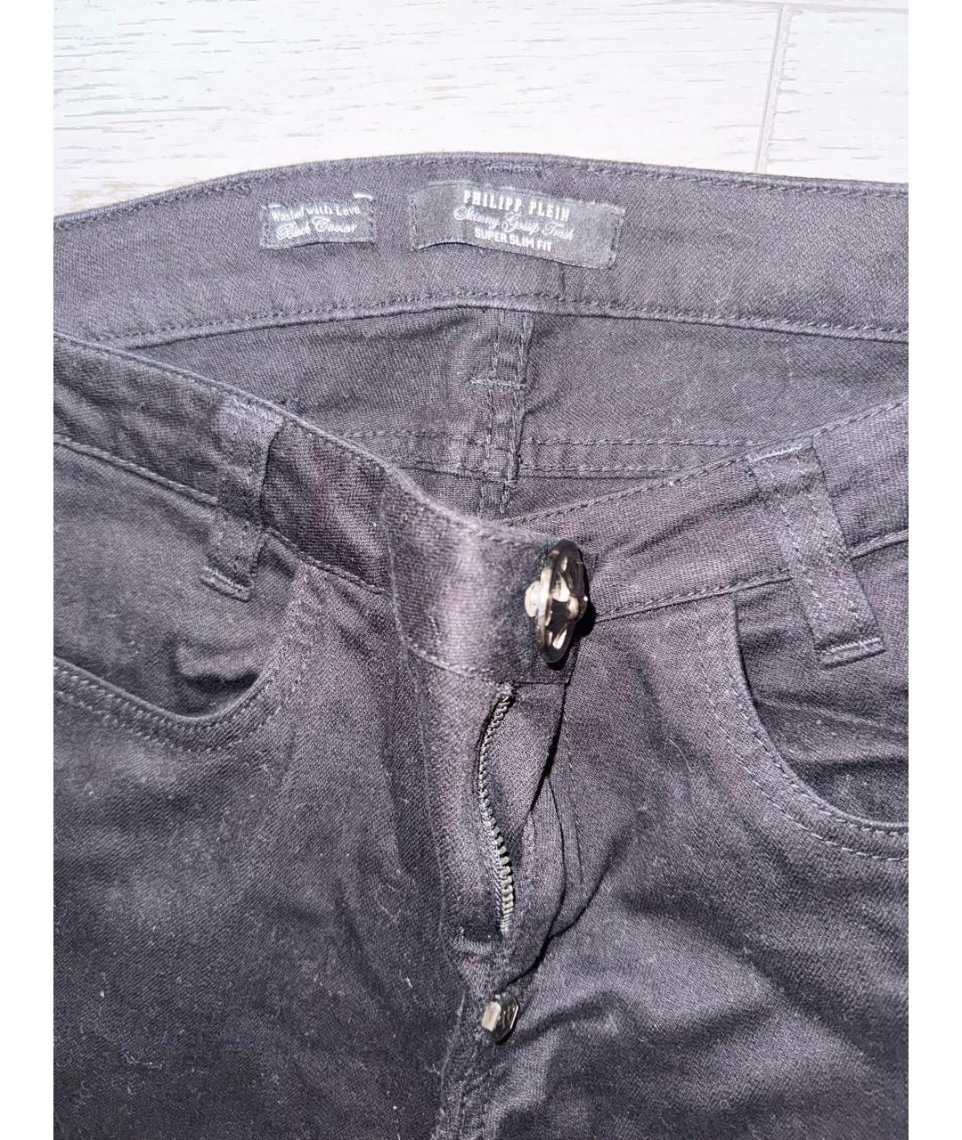 PHILIPP PLEIN Черные джинсы слим, фото 3