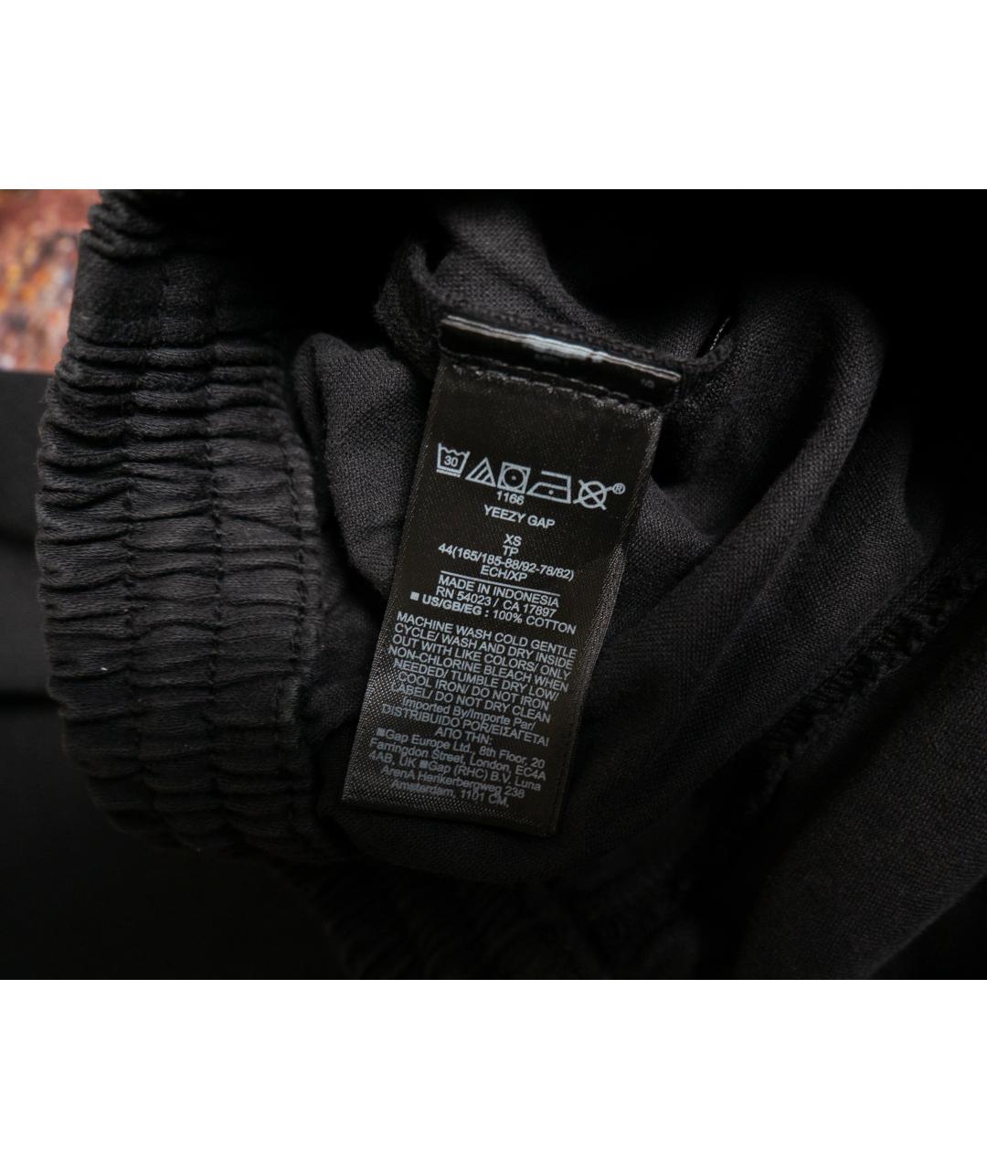 YEEZY Черные хлопковые повседневные брюки, фото 7
