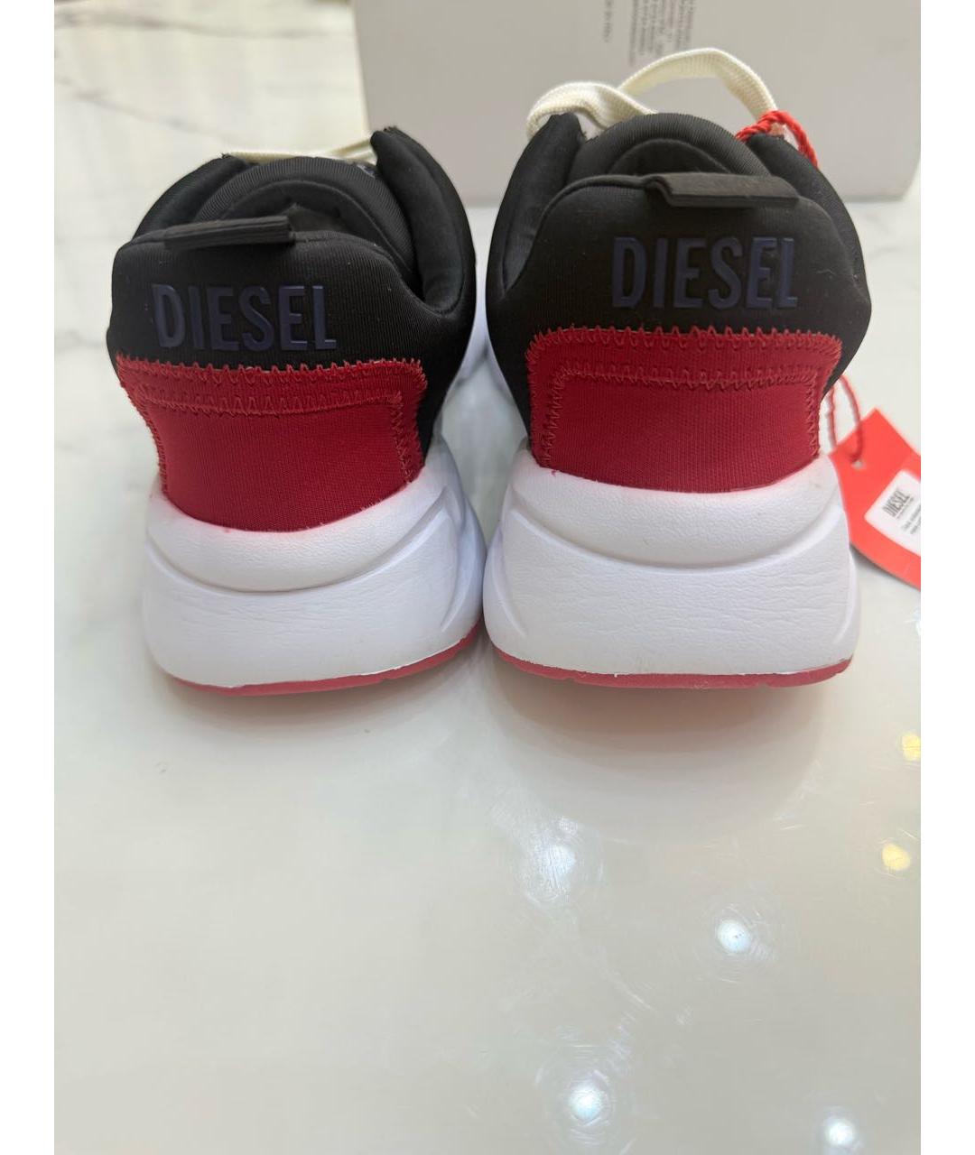 DIESEL Черные текстильные кеды, фото 4