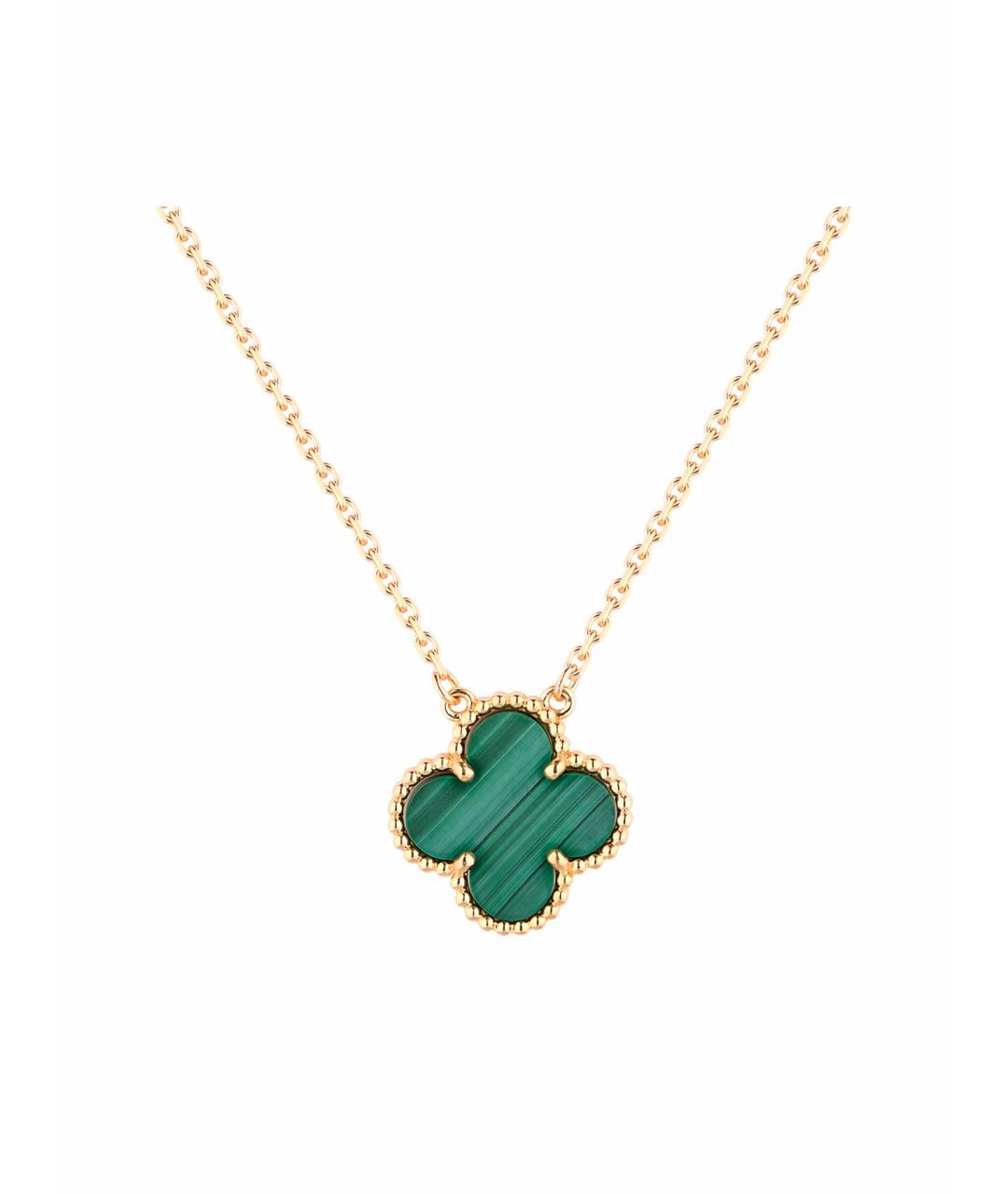 VAN CLEEF & ARPELS Зеленая подвеска из желтого золота, фото 1