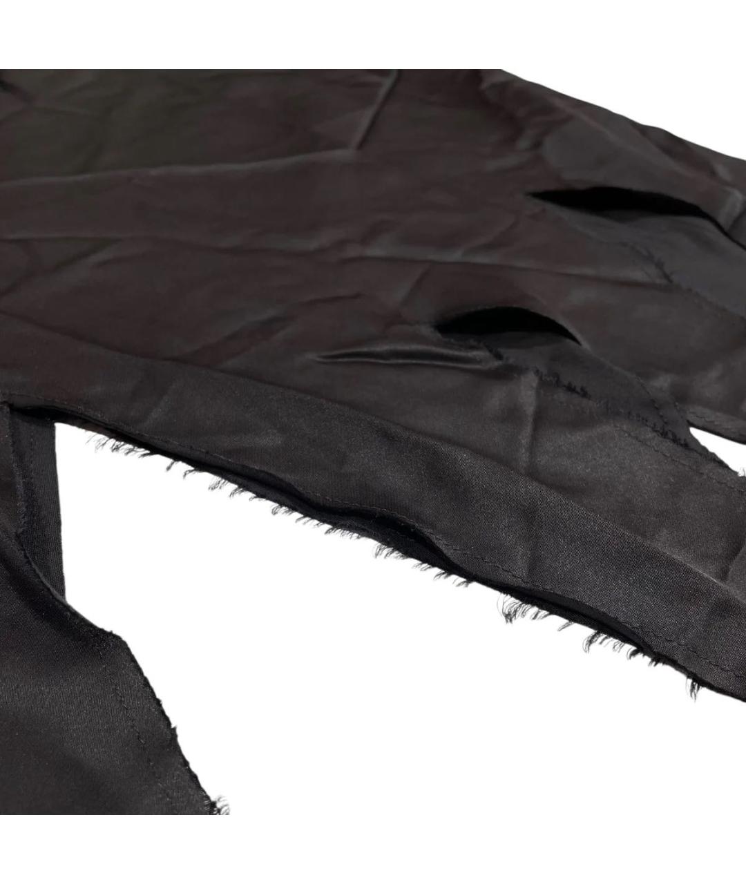 MM6 MAISON MARGIELA Черное вискозное вечернее платье, фото 4