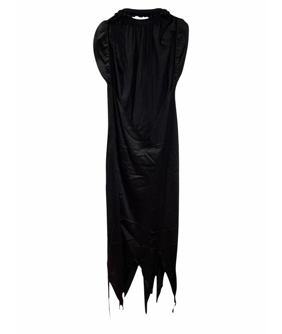 MM6 MAISON MARGIELA Черное вискозное вечернее платье, фото 1