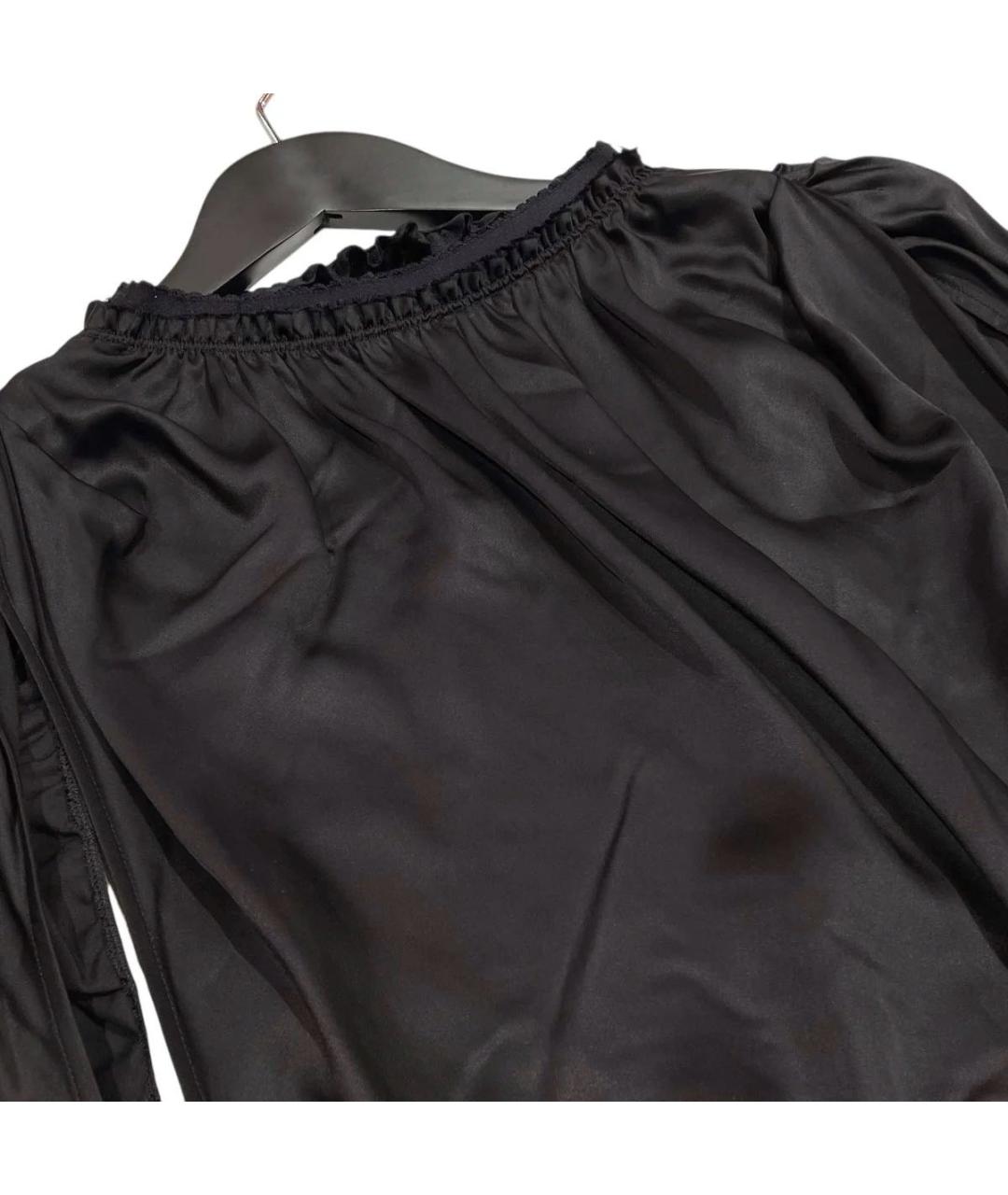 MM6 MAISON MARGIELA Черное вискозное вечернее платье, фото 9