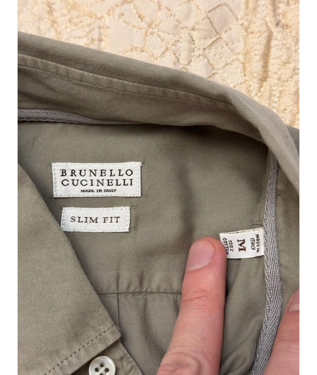 BRUNELLO CUCINELLI Хлопковая кэжуал рубашка, фото 2