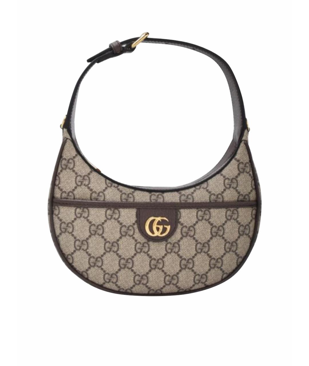 GUCCI Бежевая сумка с короткими ручками, фото 1
