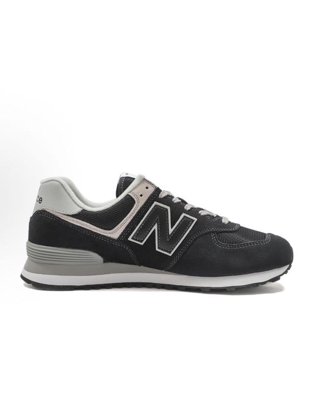 NEW BALANCE Черные замшевые низкие кроссовки / кеды, фото 9