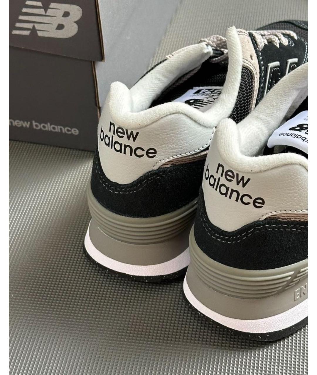 NEW BALANCE Черные замшевые кроссовки, фото 8
