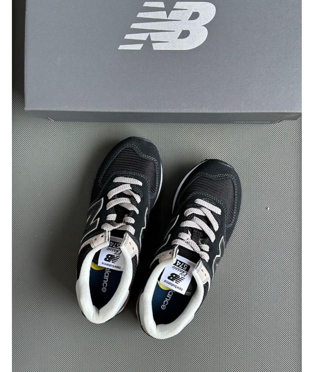 NEW BALANCE Черные замшевые кроссовки, фото 6