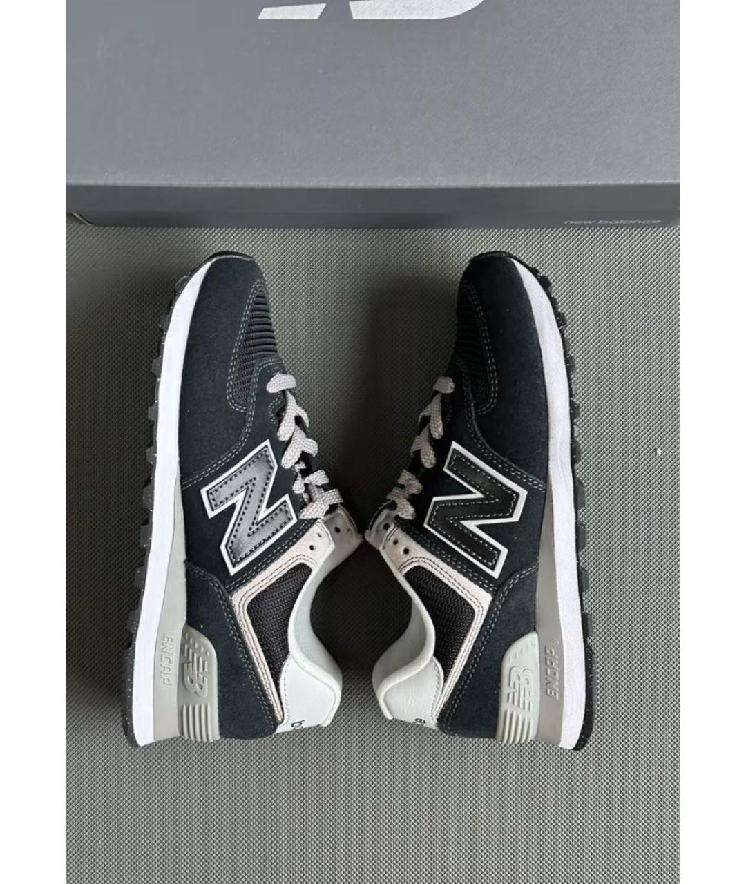 NEW BALANCE Черные замшевые кроссовки, фото 5