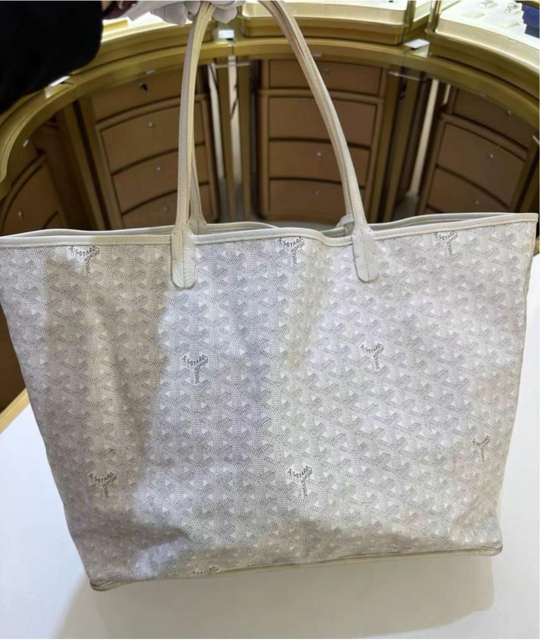 GOYARD Белая сумка тоут, фото 4