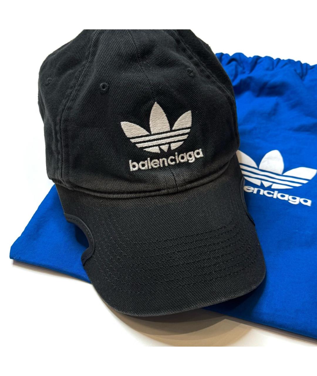 BALENCIAGA Черная хлопковая кепка/бейсболка, фото 3