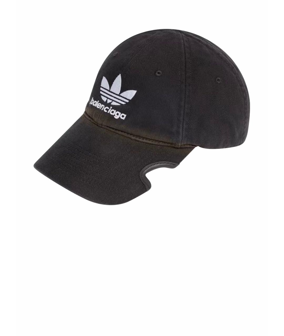 ADIDAS Черная хлопковая кепка/бейсболка, фото 1