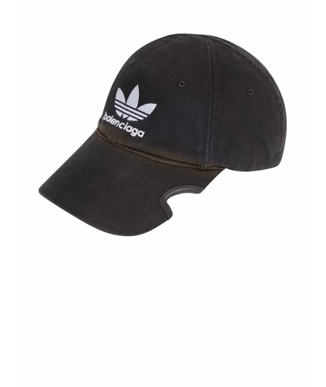 ADIDAS Черная хлопковая кепка, фото 1