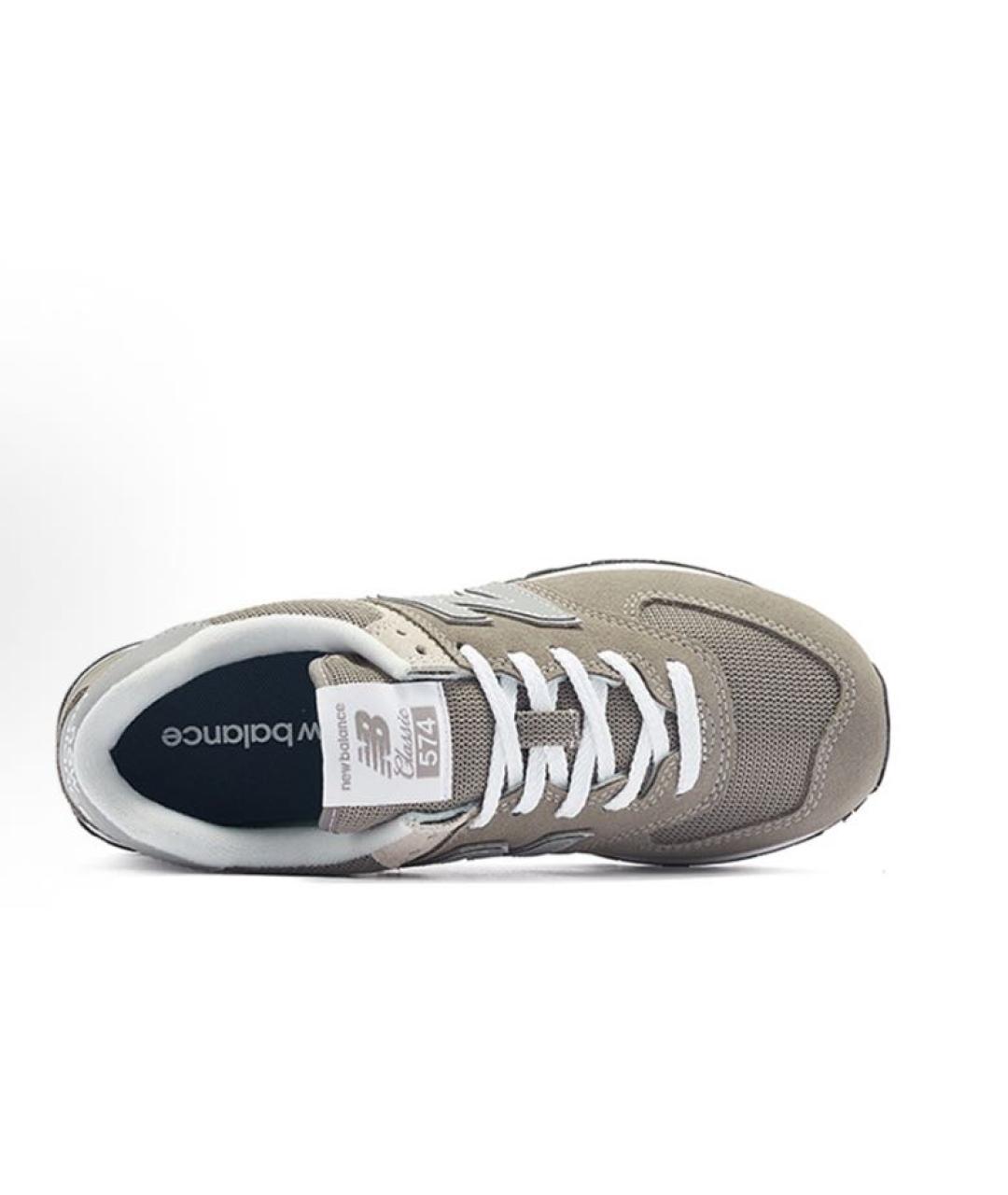 NEW BALANCE Серые замшевые кроссовки, фото 3