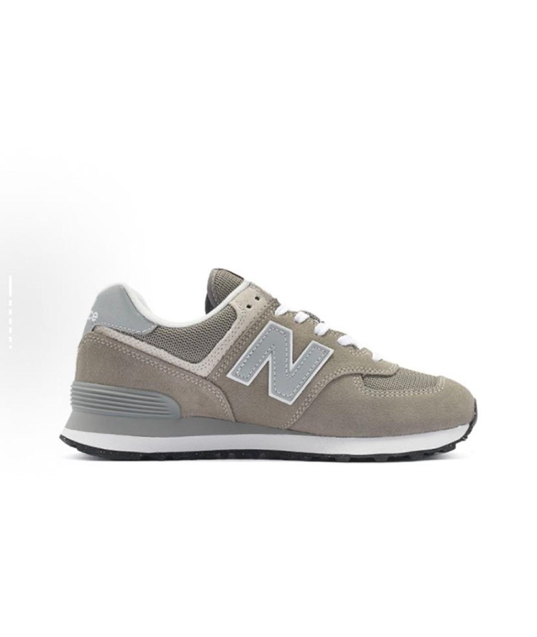 NEW BALANCE Серые замшевые кроссовки, фото 9