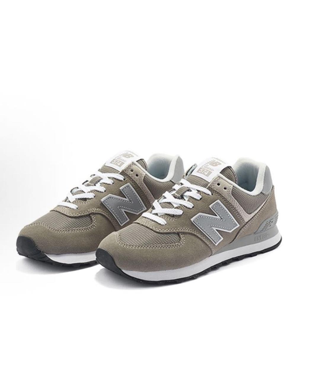 NEW BALANCE Серые замшевые кроссовки, фото 2