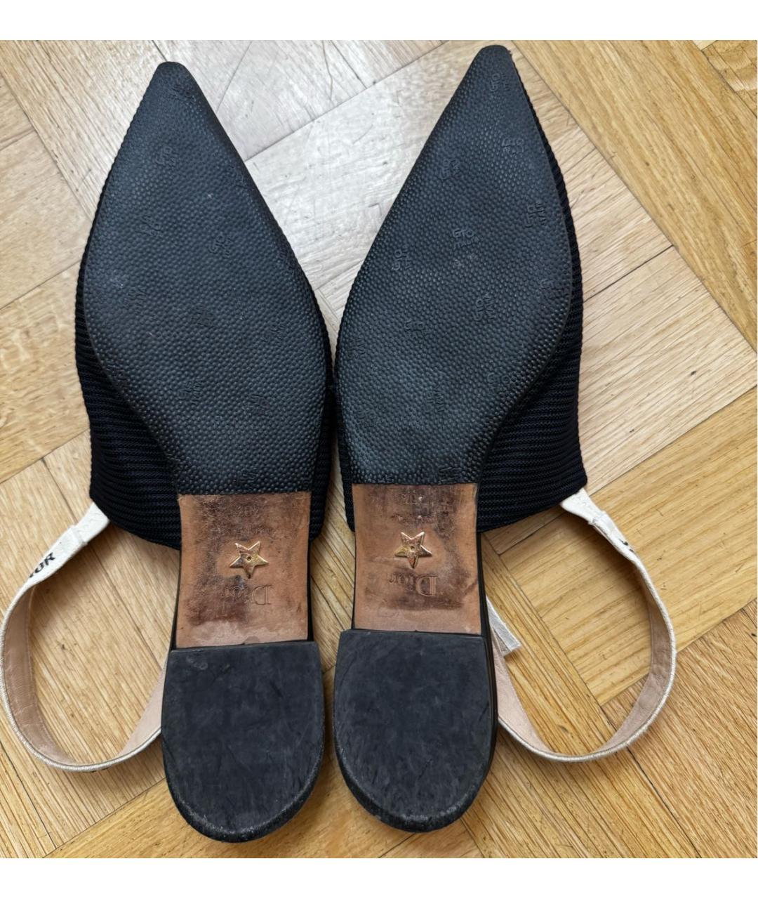 CHRISTIAN DIOR Черные балетки, фото 4