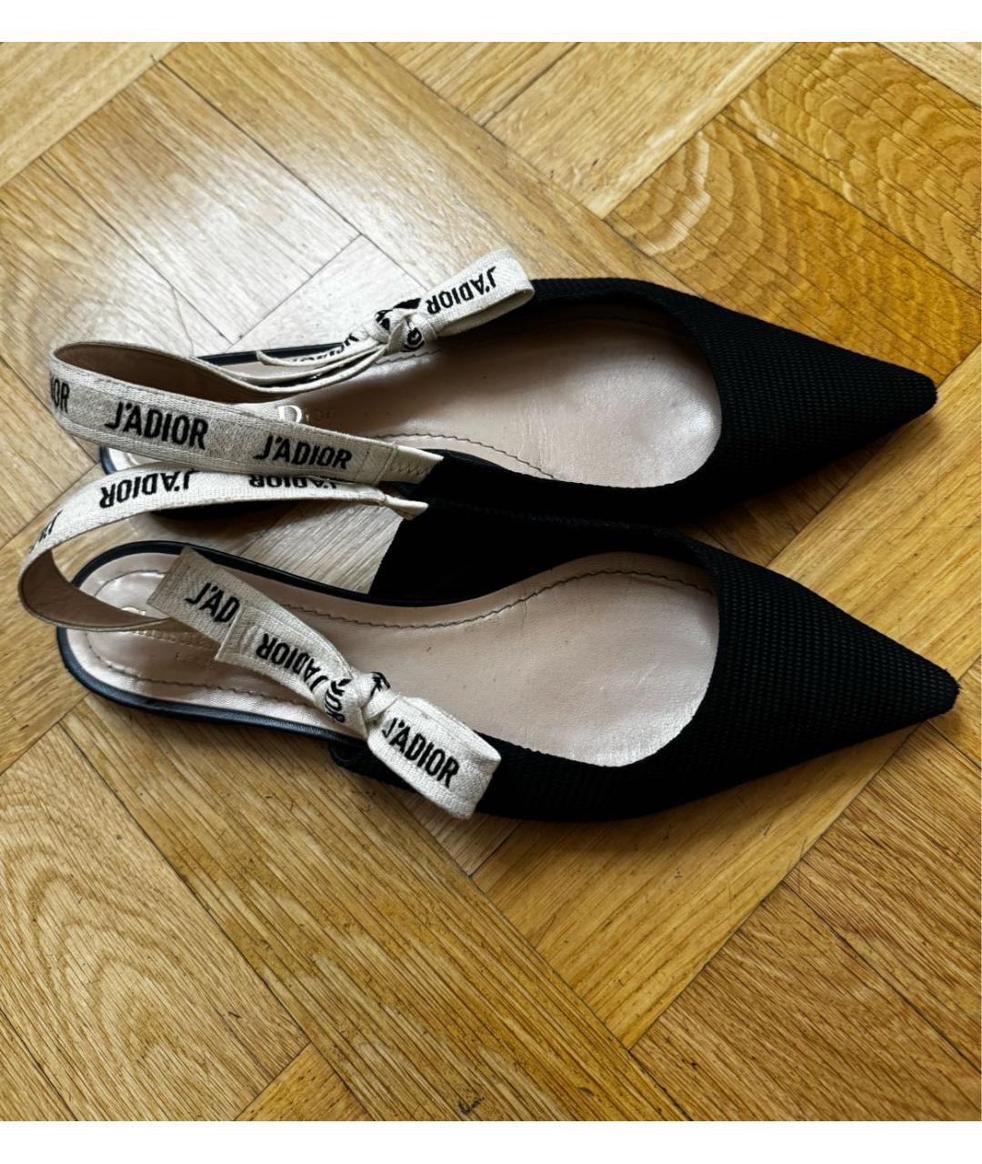 CHRISTIAN DIOR Черные балетки, фото 5