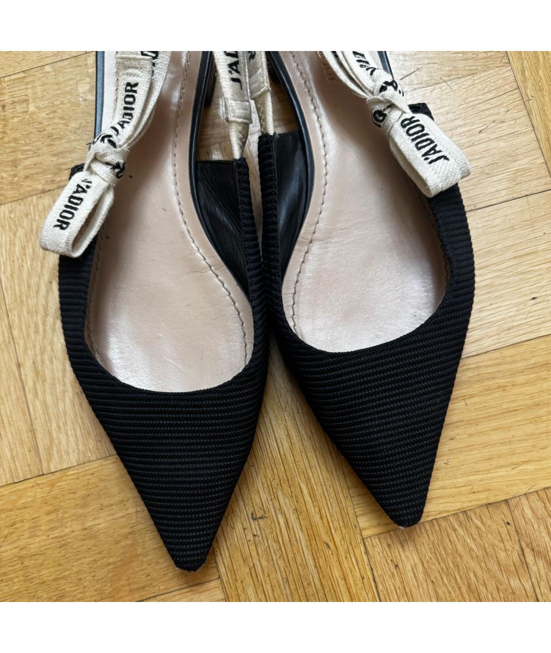 CHRISTIAN DIOR Черные балетки, фото 3