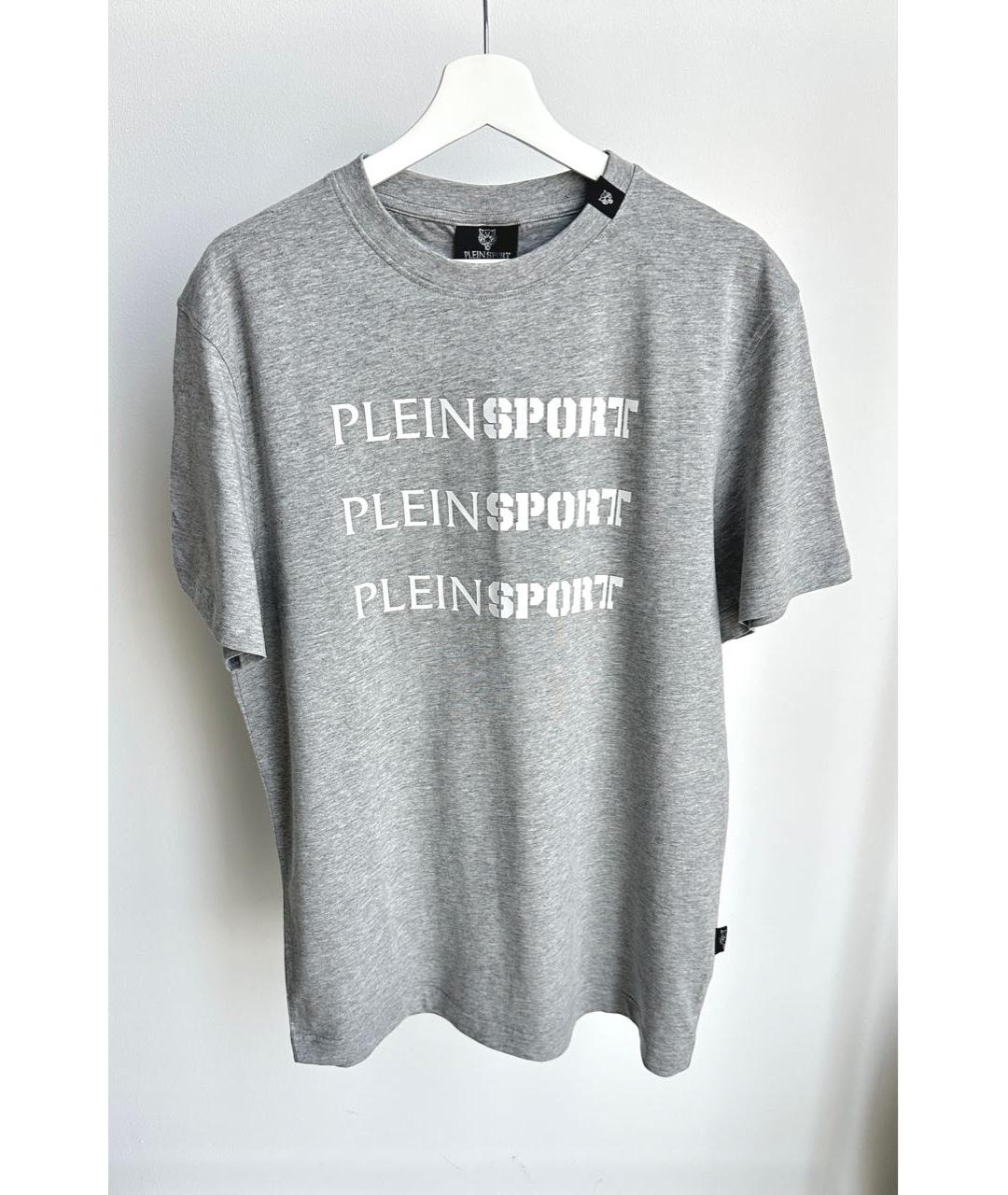 PLEIN SPORT Серая футболка, фото 4