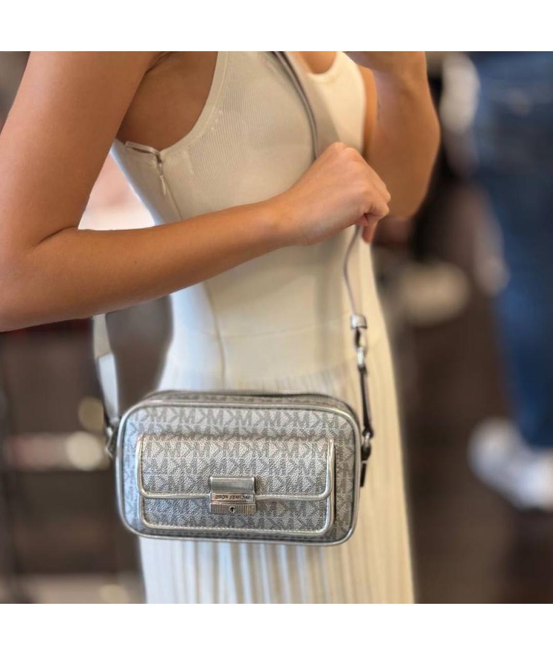 MICHAEL KORS Серебряная сумка через плечо, фото 8