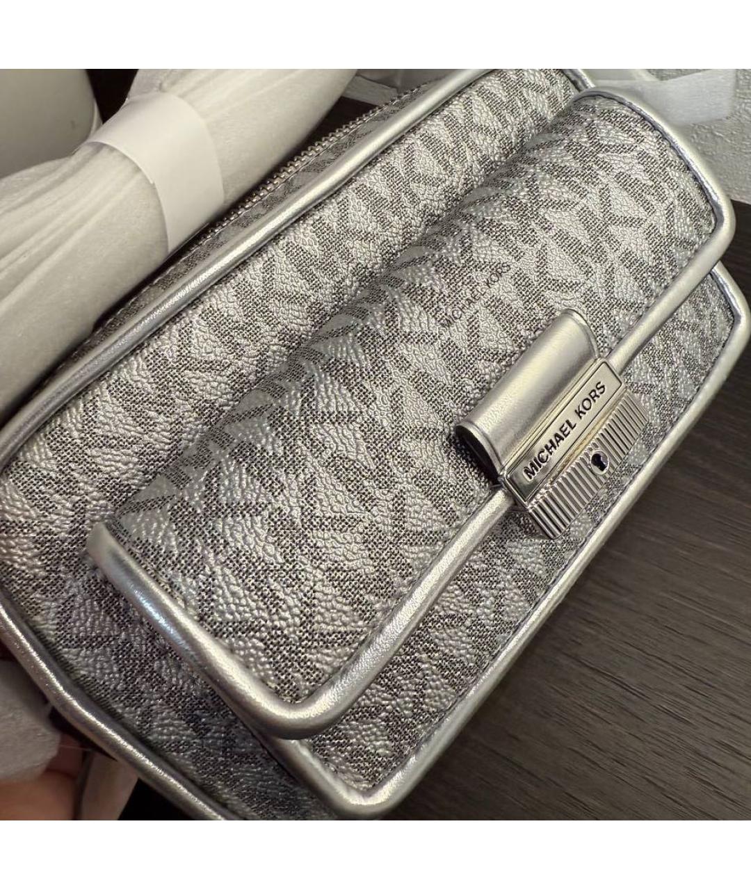 MICHAEL KORS Серебряная сумка через плечо, фото 5