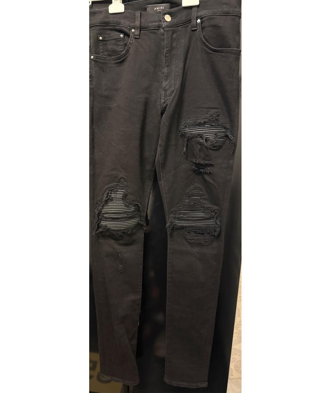 AMIRI Черные хлопковые джинсы скинни, фото 7
