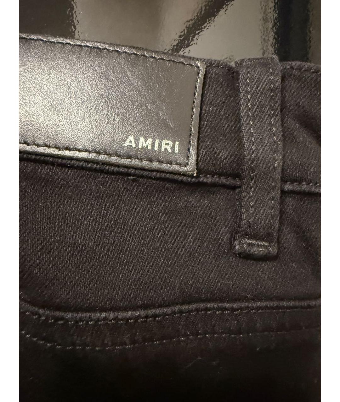 AMIRI Черные хлопковые джинсы скинни, фото 3