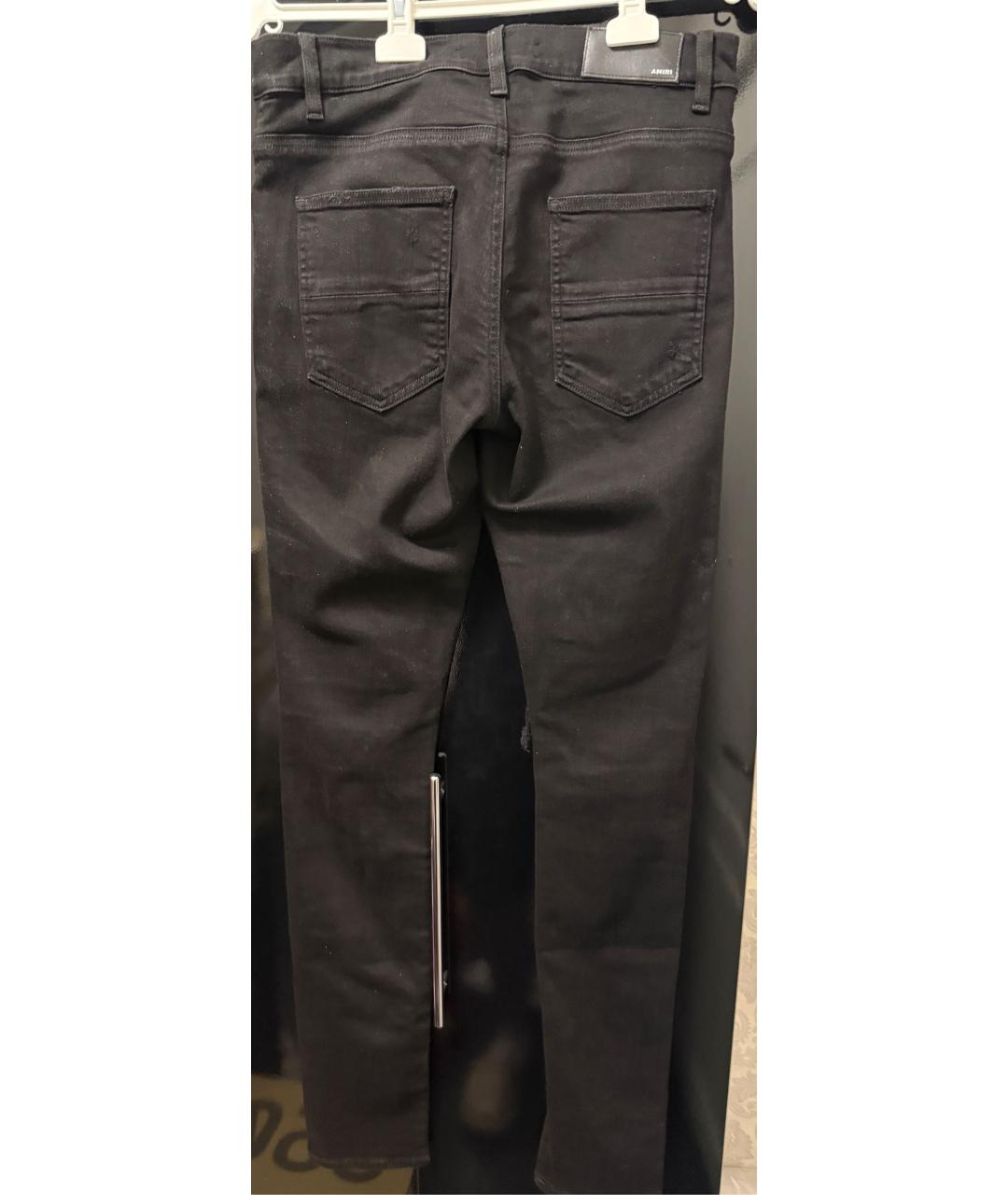 AMIRI Черные хлопковые джинсы скинни, фото 2