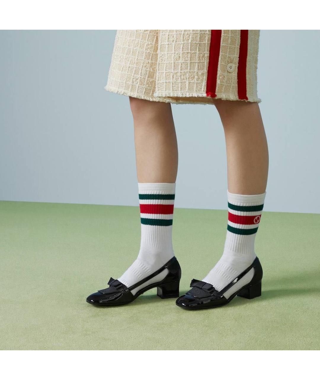 GUCCI Черные кожаные туфли, фото 4