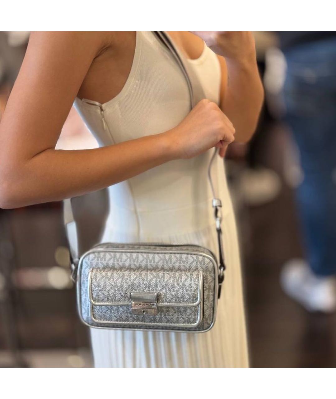 MICHAEL KORS Серебряная сумка через плечо, фото 8