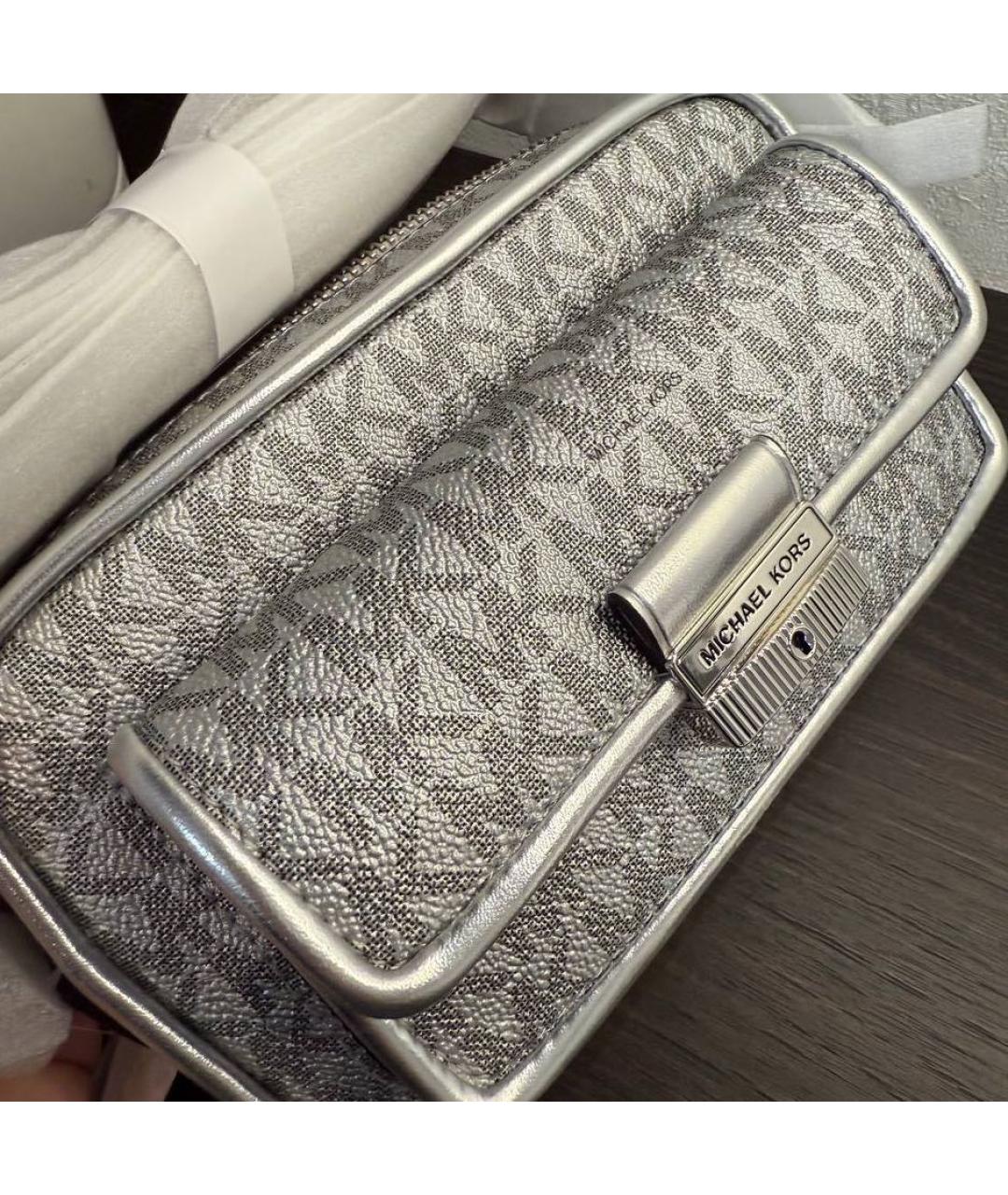 MICHAEL KORS Серебряная сумка через плечо, фото 5