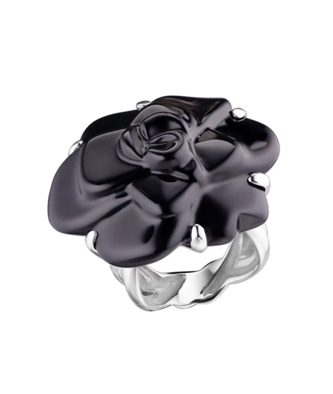 CHANEL Черное кольцо из белого золота, фото 1