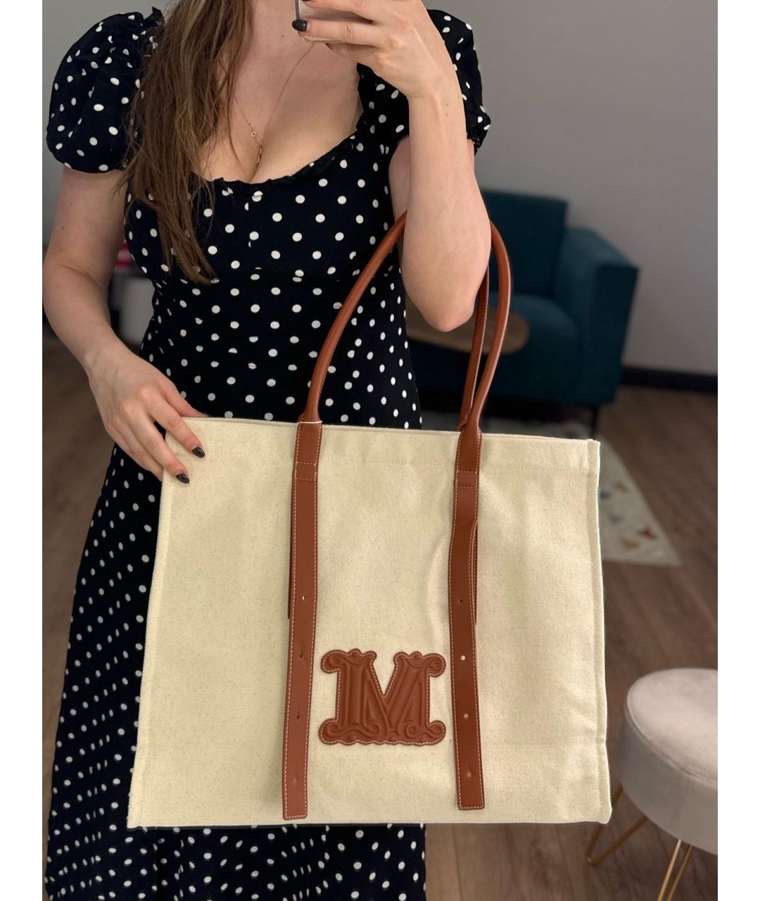 MAX MARA Бежевая сумка тоут, фото 7