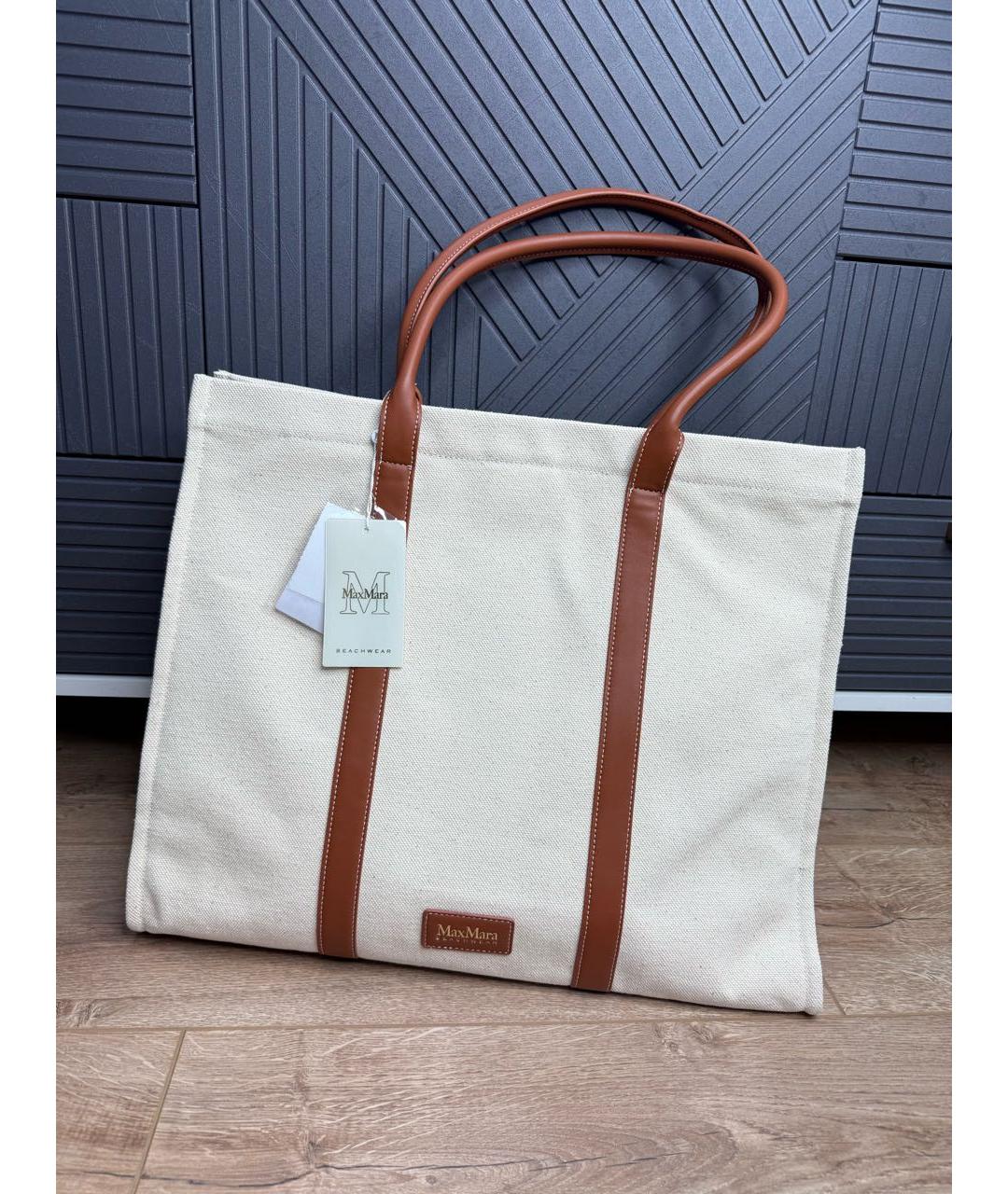 MAX MARA Бежевая сумка тоут, фото 4