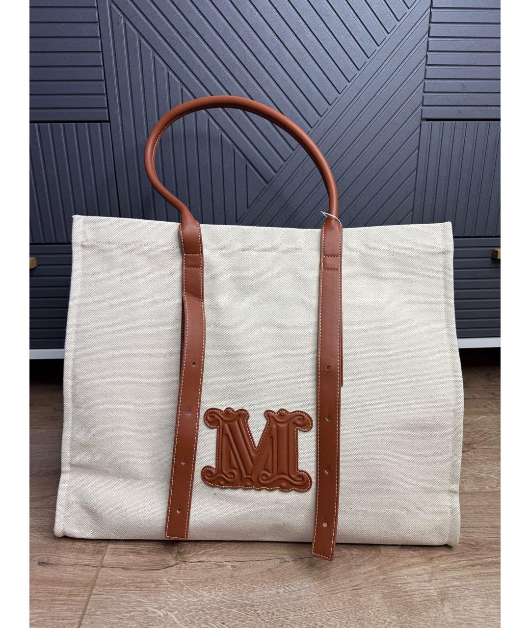 MAX MARA Бежевая сумка тоут, фото 5