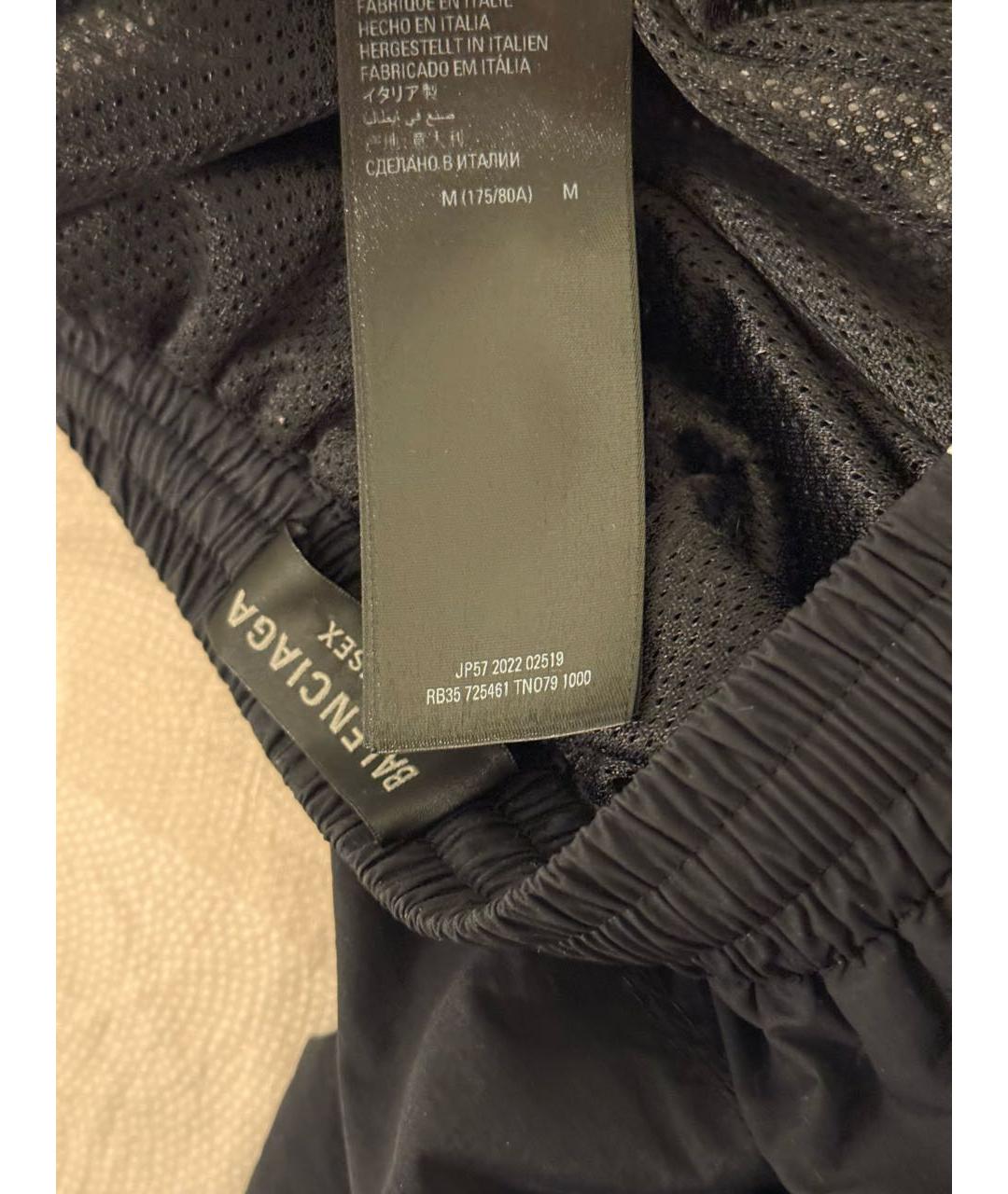 BALENCIAGA Черный хлопковый спортивный костюм, фото 5