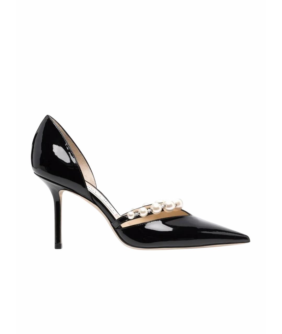 JIMMY CHOO Черные кожаные туфли, фото 1
