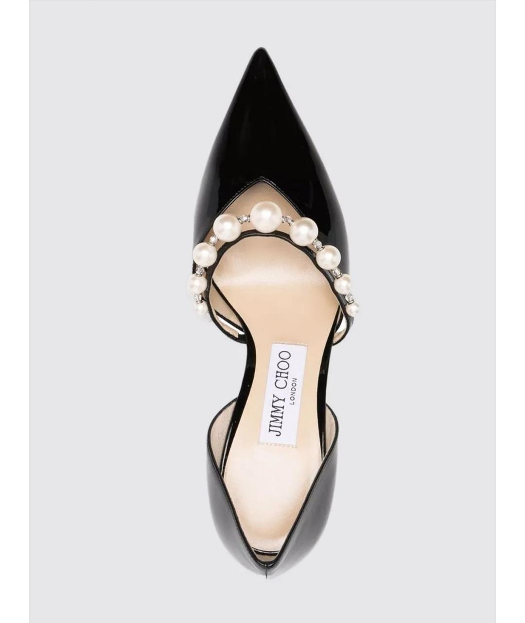 JIMMY CHOO Черные кожаные туфли, фото 4