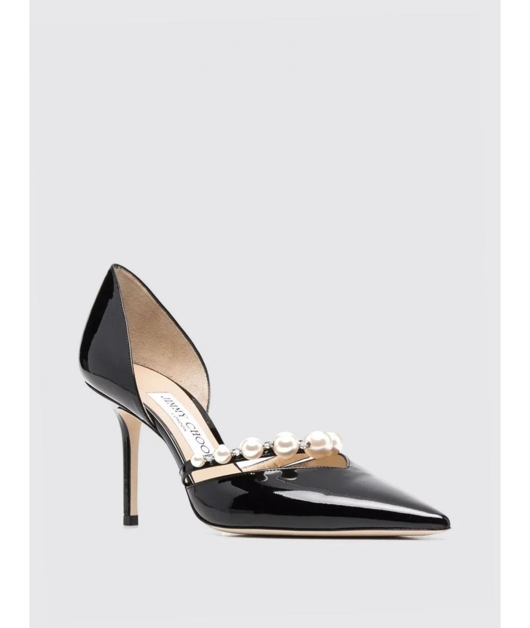 JIMMY CHOO Черные кожаные туфли, фото 2
