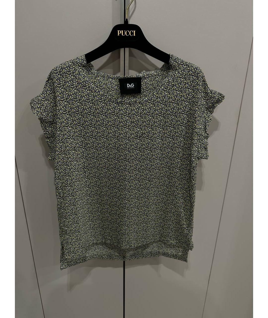 DOLCE&GABBANA Мульти шелковая блузы, фото 5