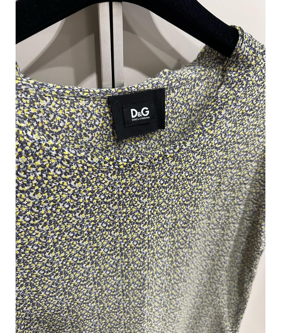 DOLCE&GABBANA Мульти шелковая блузы, фото 3