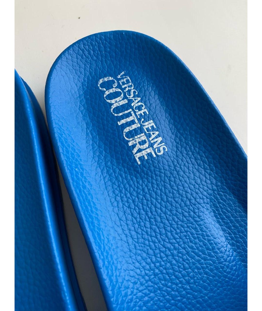 VERSACE JEANS COUTURE Синие шлепанцы, фото 3