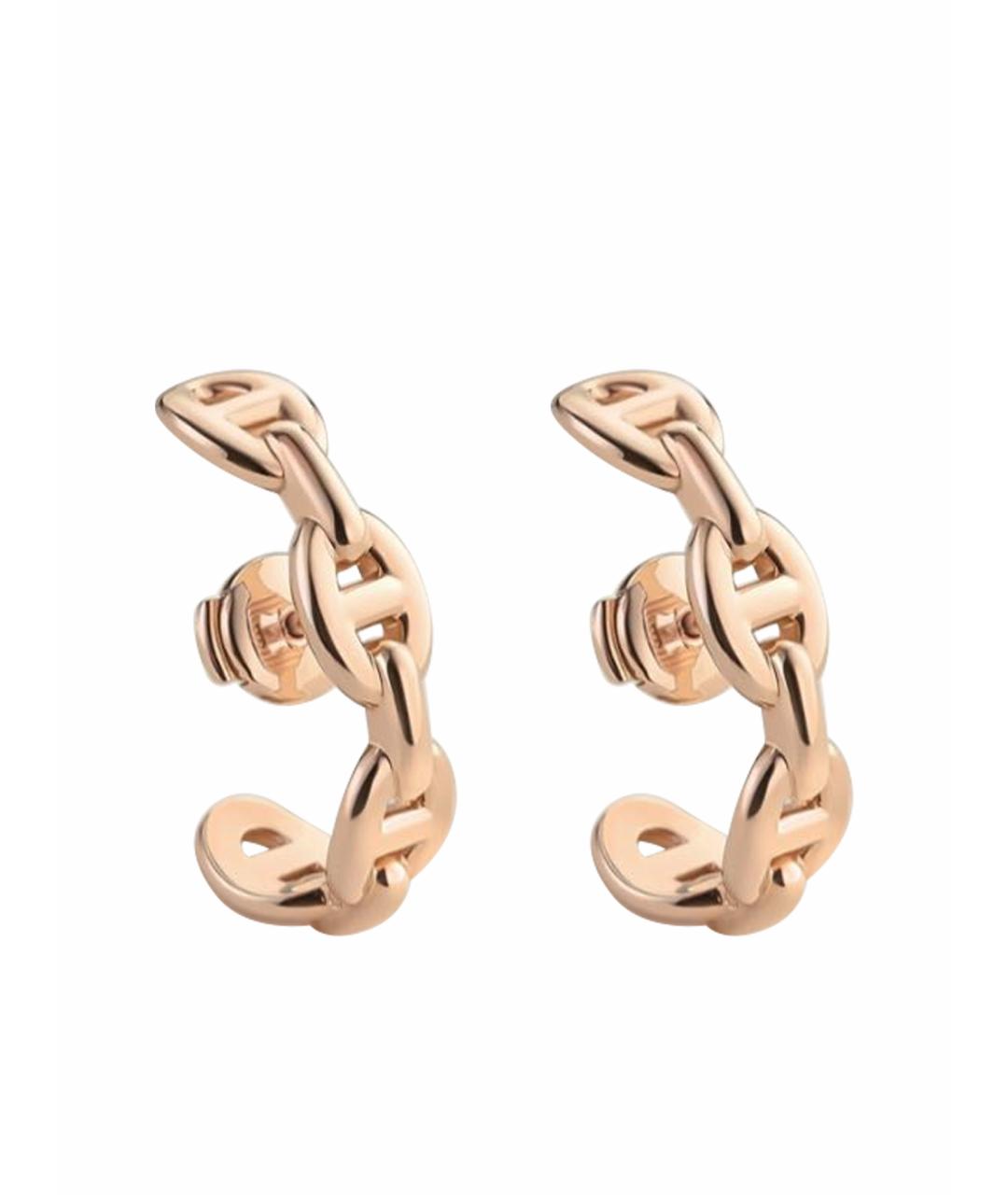 HERMES Золотые серьги из розового золота, фото 1