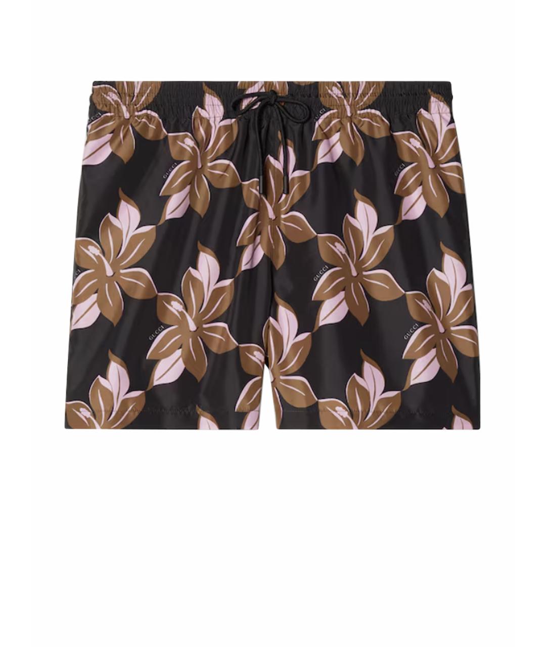GUCCI Мульти синтетические шорты, фото 1
