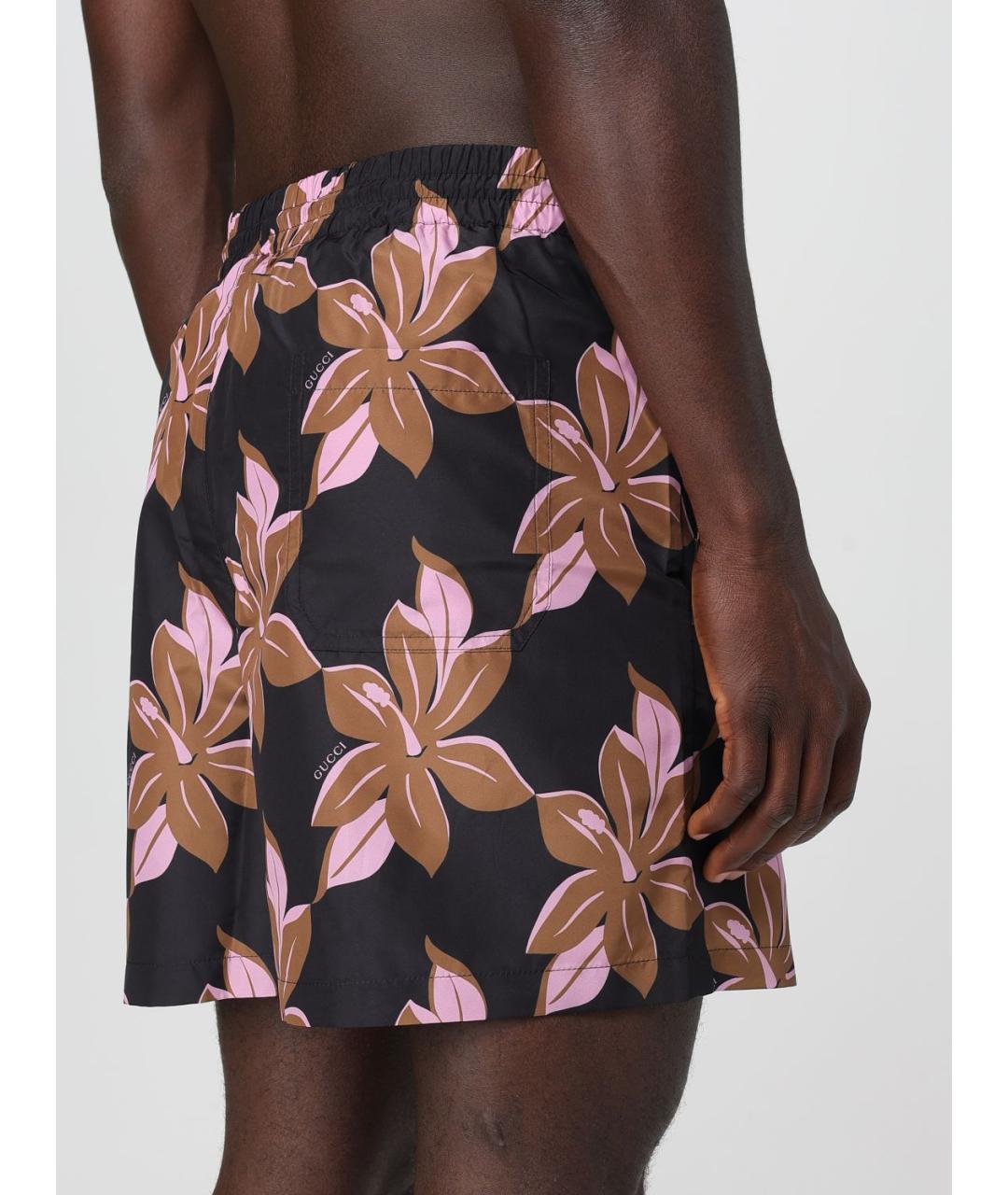 GUCCI Мульти синтетические шорты, фото 5