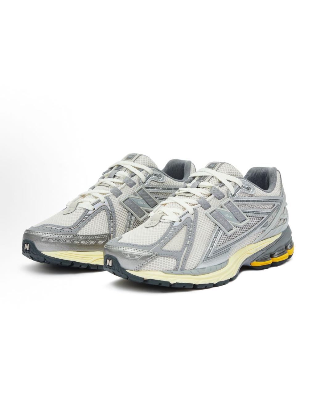 NEW BALANCE Серые текстильные низкие кроссовки / кеды, фото 2