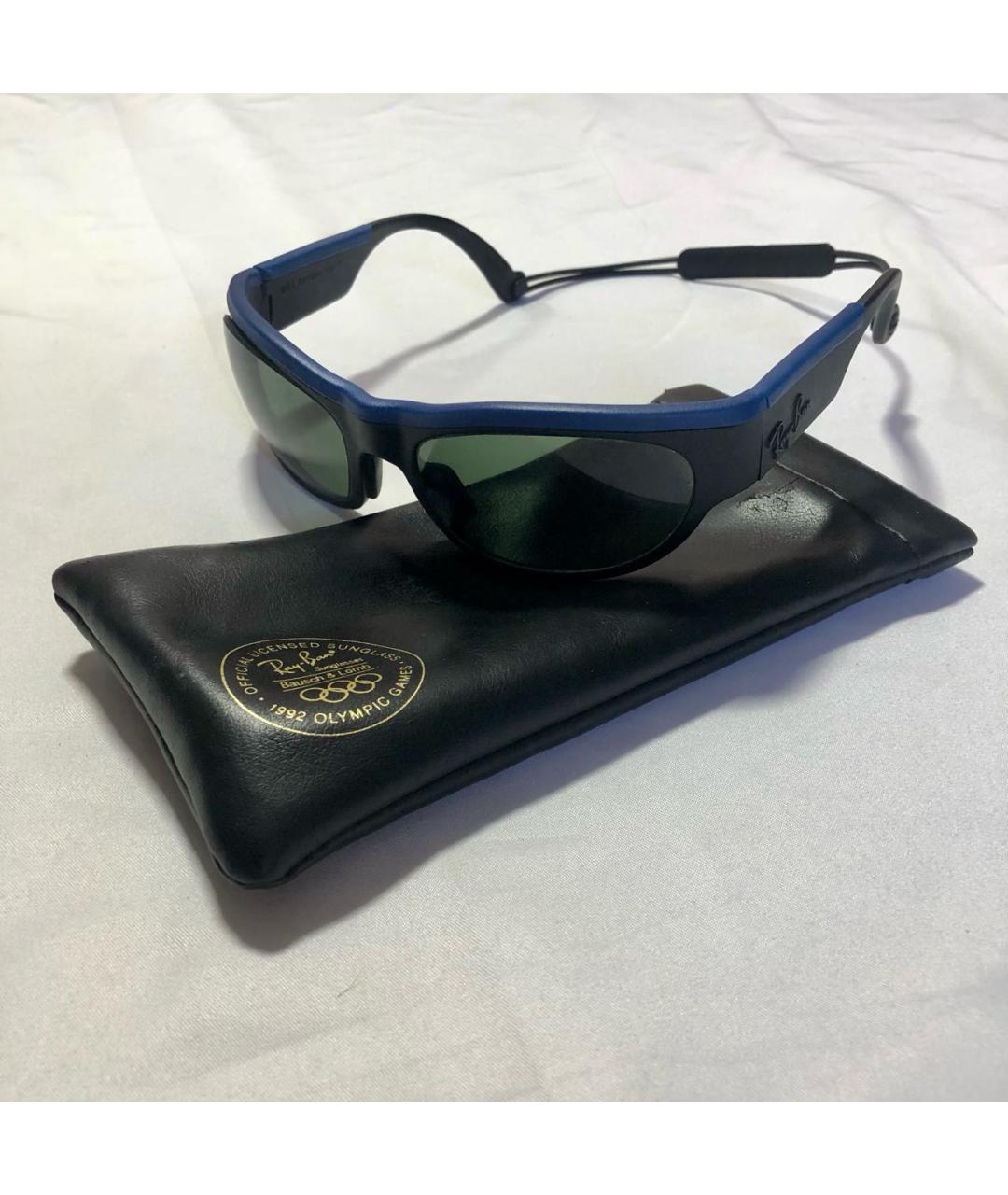 RAY BAN Черные пластиковые солнцезащитные очки, фото 2