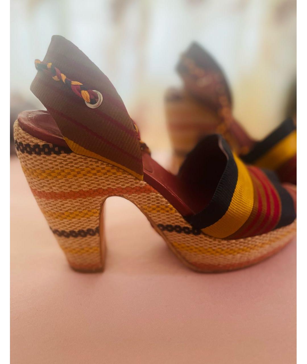 MARC JACOBS Текстильные босоножки, фото 4